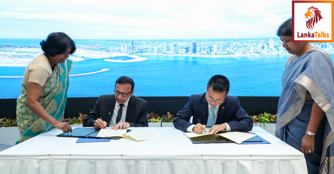 MOU SIGNED BETWEEN THE SRI LANKA EXPORT DEVELOPMENT BOARD (SLEDB) AND CHEC PORT CITY COLOMBO (PVT) LTD