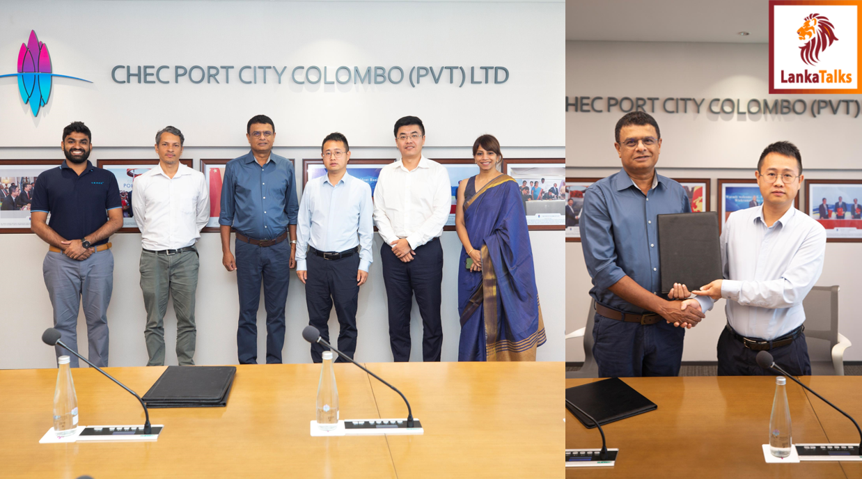 Port City Colombo Sings MOU with trace Sri Lanka to grow tech industry
