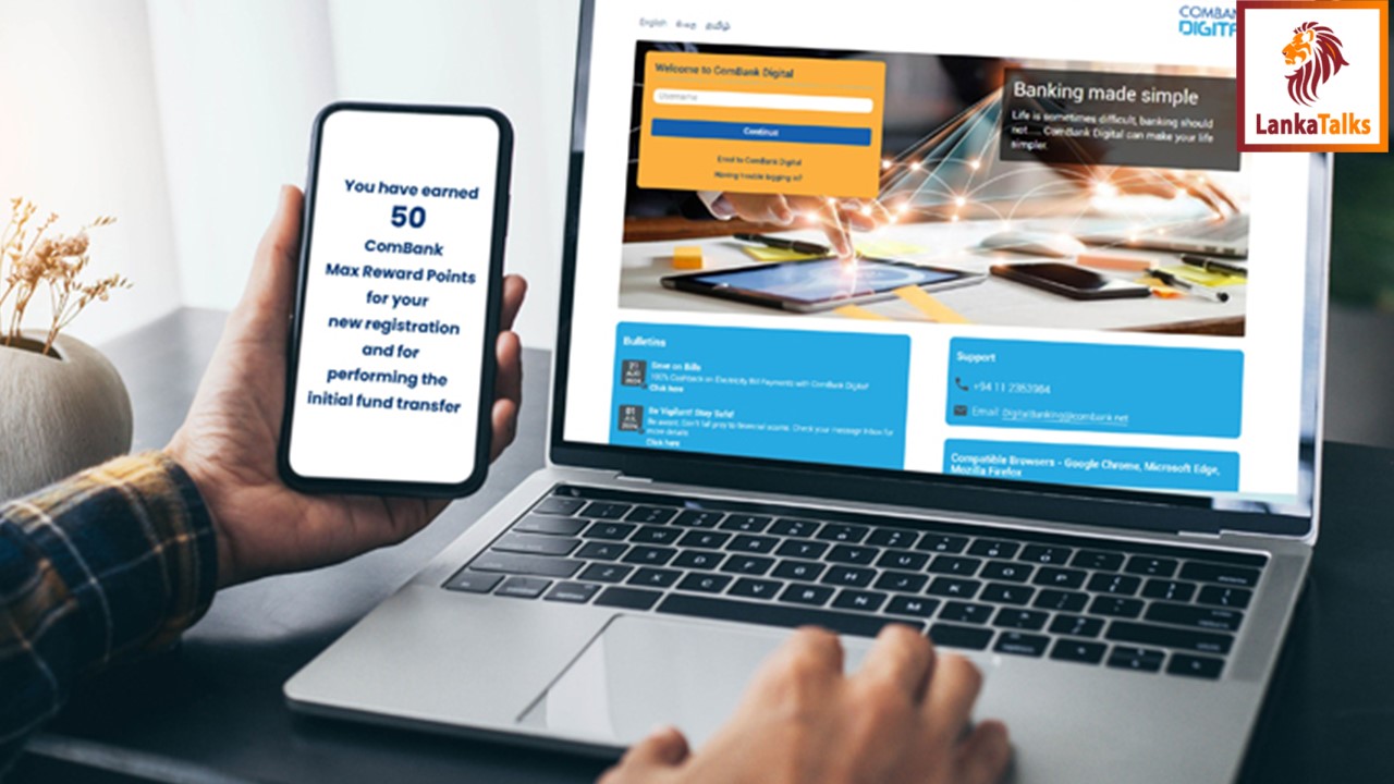 ComBank first in Sri Lanka to offer loyalty points for digital banking transactions