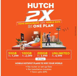 HUTCH 2X Offers Incredible Savings of Up to 60% on Home Broadband and Mobile Data Bills