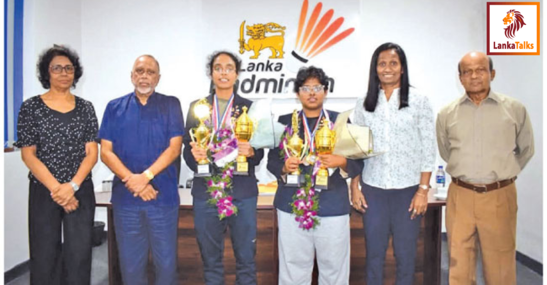 SLB officials welcome Badminton Doubles Champions