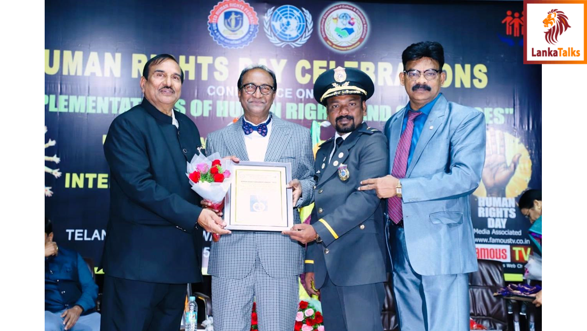 TMH Group Chairman Dr. Tharmalingam Tharesanan honoured at international human rights day celebrations