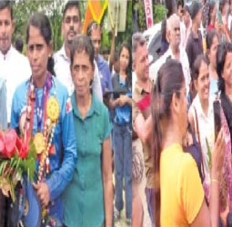 Tributes to Anushka and Udeshika from the village