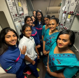 UAE Women’s National Cricket Team Aboard SriLankan Airlines