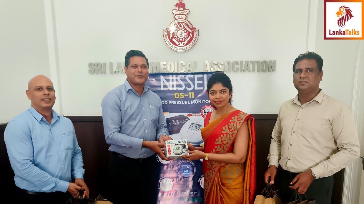 Sri Lanka College of Cardiologists received Blood Pressure Monitors