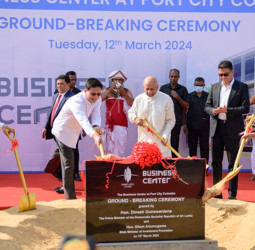 Ushering In a New Era As Port City Colombo Breaks Ground On Business Center