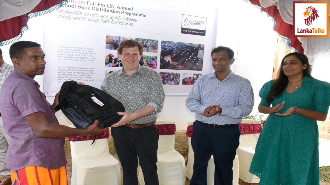Earthfoam donates school bags and books worth over Rs. 15 million to 1,900 school children of their organic rubber farmers