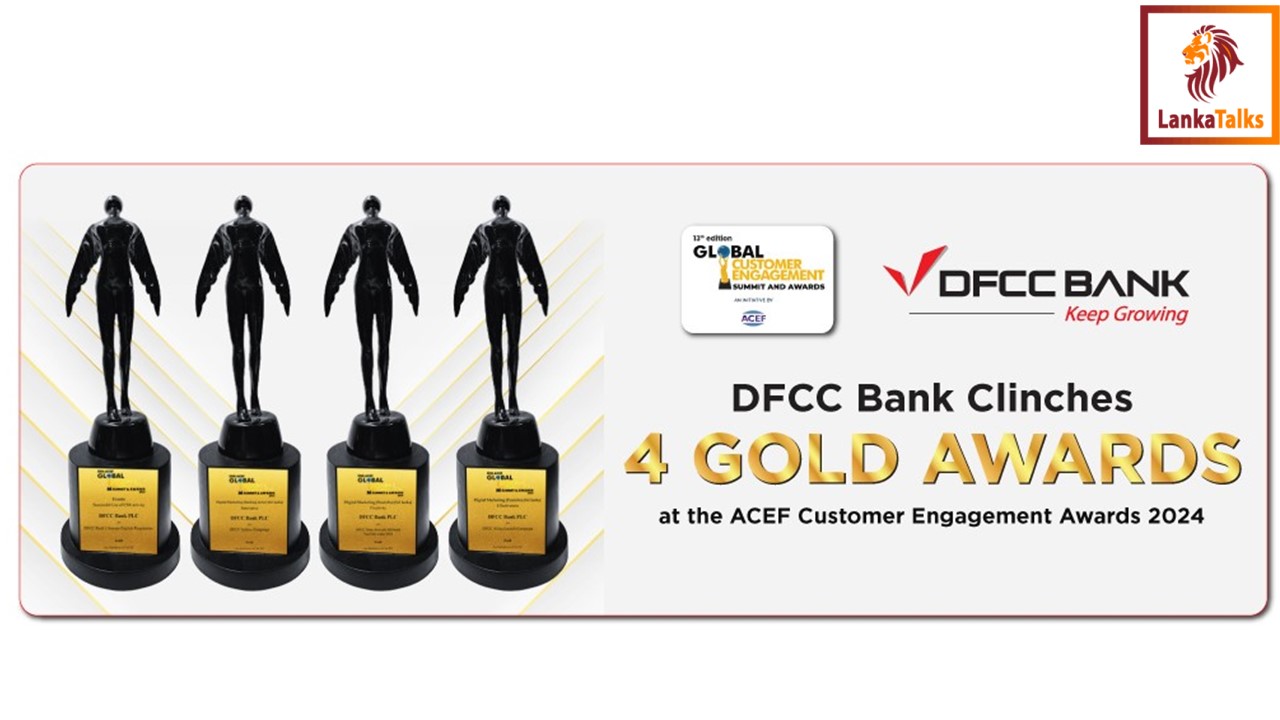 DFCC Bank Clinches 4 Gold Awards