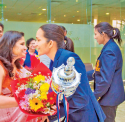 Dialog-Powered National Netball team receives heroines’ welcome