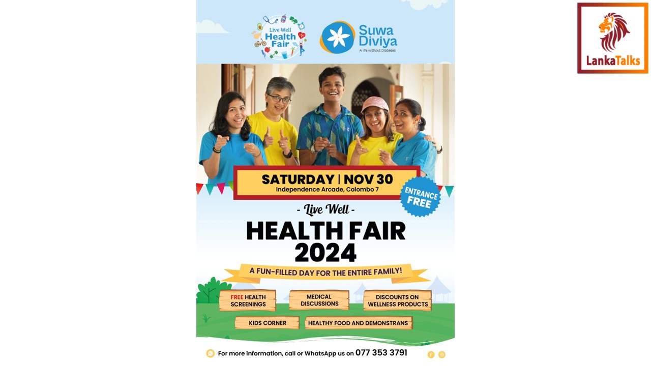Suwa Diviya ‘Live Well Health Fair’ brings health and wellness to Colombo
