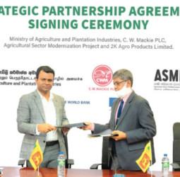 C. W. Mackie signs partnership agreement with Ministry of Agriculture and Plantation Industries