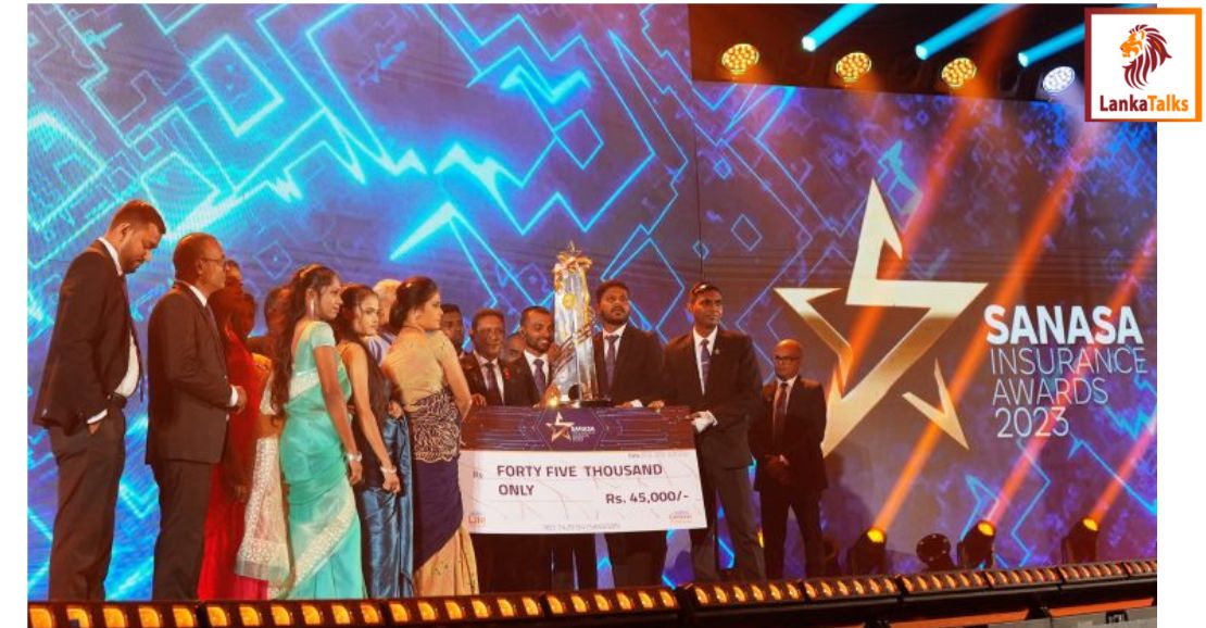 The awards ceremony for Sanasa Life and General Insurance 2023 was held at the Shangri la Hotel