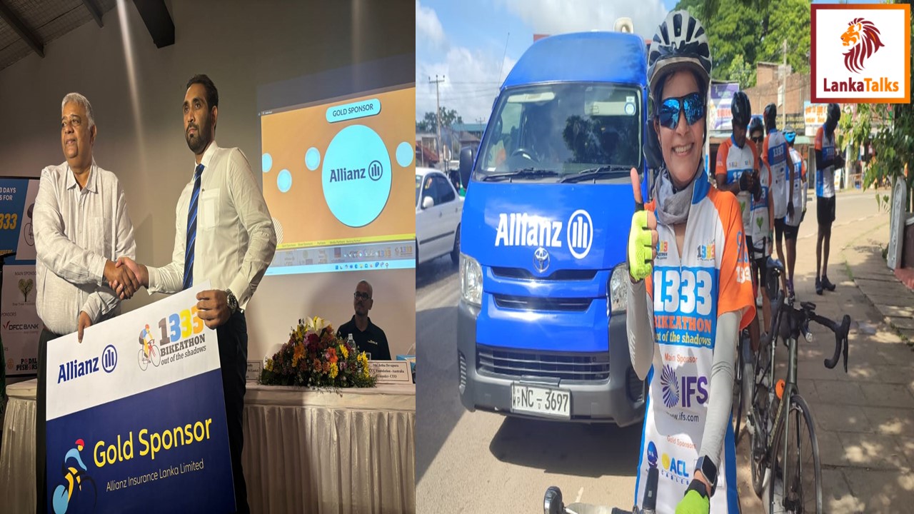 Allianz Lanka Pedals Forward as Gold Sponsor of 1333 Bikeathon for 3rd Year Driving Mental Health Awareness