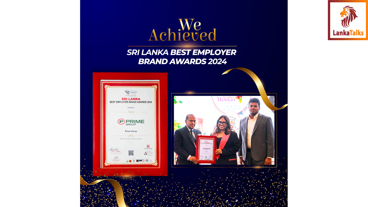 Prime Group crowned with prestigious ‘Sri Lanka Best Employer Brand Award 2024’