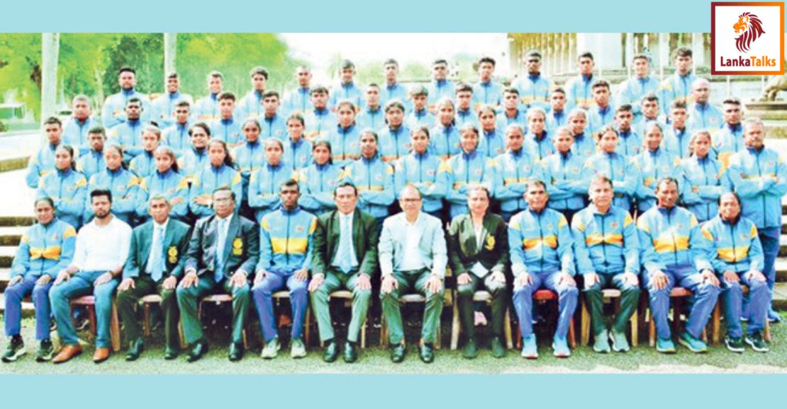 Sri Lankan Junior athletes for South Asian Meet
