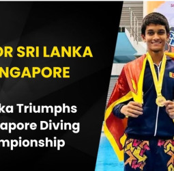 Sri Lanka Wins Gold at Singapore Diving Championship