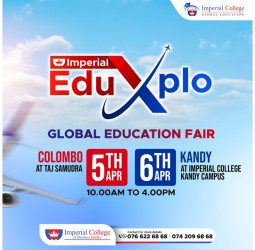 ‘Imperial EduXplo 2025’ Global Education Fair on 5th and 6th April in Colombo and Kandy