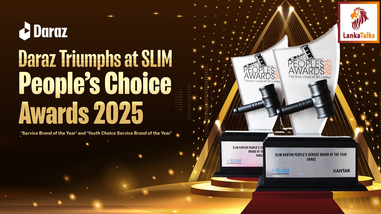 Daraz Sri Lanka triumphs at SLIM People’s Choice Awards 2025: Wins ‘Service Brand of the Year’ and ‘Youth Choice Service Brand of the Year’