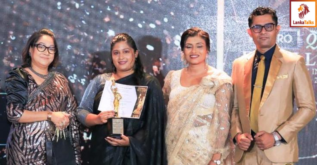 Hansani Nisansala Weerakoon of NHRA receives Supreme Entrepreneur Award for leadership in education