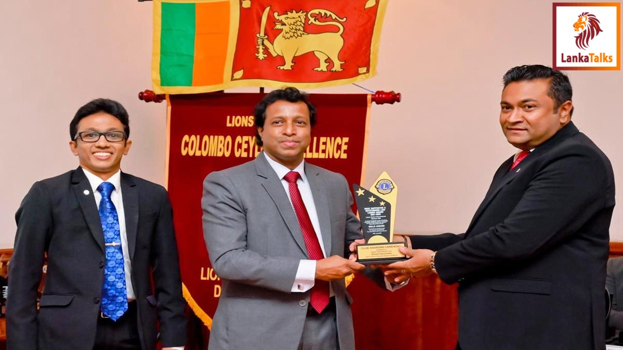 Chairman of Royal Nursing Home Lion. Manuja Hewawasam was honored with three Gold Awards