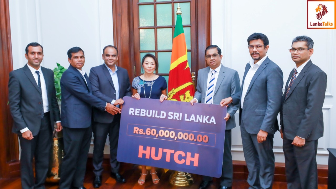 HUTCH Joins Nation’s Rebuild Effort with Rs.60 Million Contribution to ‘Rebuild Sri Lanka’ Fund.