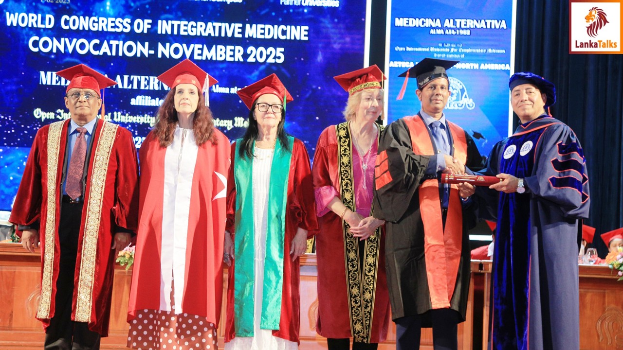 Founder of Buddika Vittahachchi Hospital Dr. Sir B.S.R.K. Vittahachchi awarded Ph.D. in Acupuncture and honoured with multiple international accolades