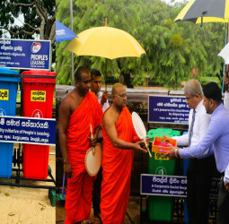 People's Leasing contributes to improve the Solid Waste Management at Mirisawetiya Temple premises in Anuradhapura