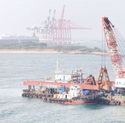 Dredging operation at HIP to restore harbour depth