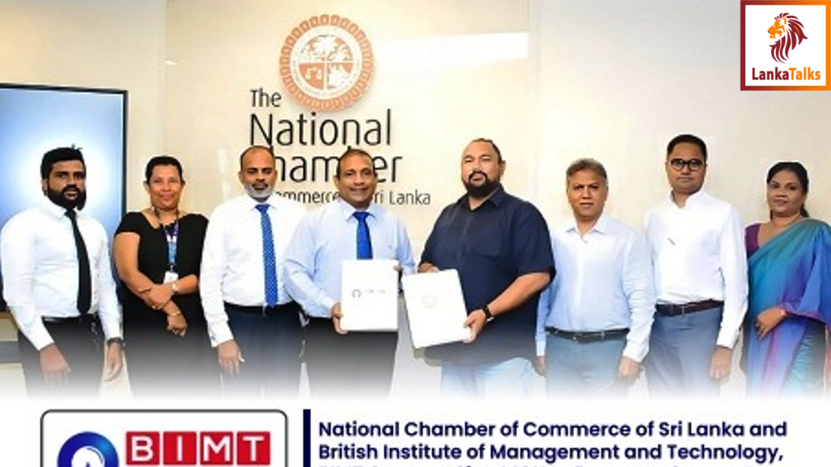 National Chamber of Commerce of Sri Lanka and British Institute of Management and Technology (BIMT Campus) sign MOU to empower corporate leaders and boost economic growth