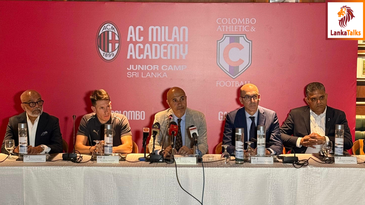 AC Milan collaborates with Colombo athletic and football academy to launch three Milan junior camps in Sri Lanka