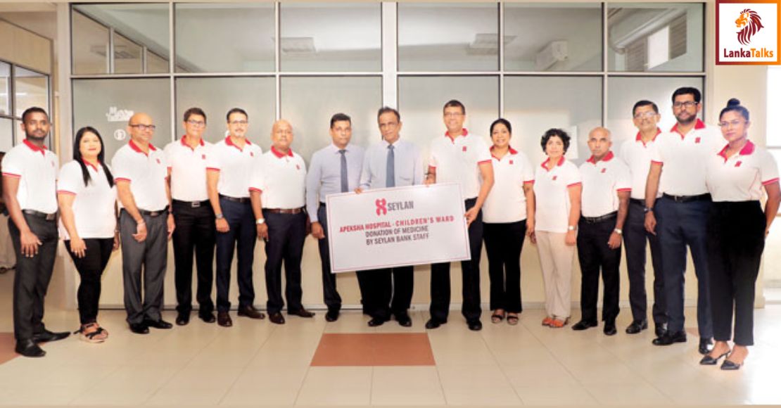 Seylan Bank staff contributes Rs.7.7 Mn to Children’s ward of Apeksha Hospital