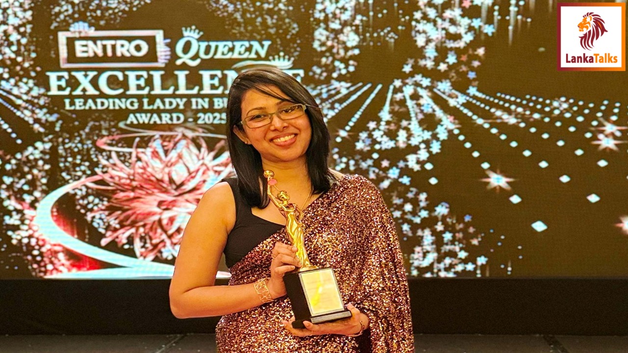 Dr. Sachini Aththanayaka honored with Excellency Award at Entro Queen Excellence 2025