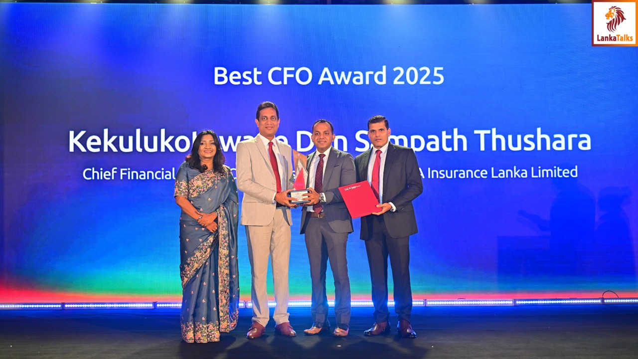AIA Insurance Lanka CFO Sampath Thushara recognised as Best CFO 2025 by CA Sri Lanka
