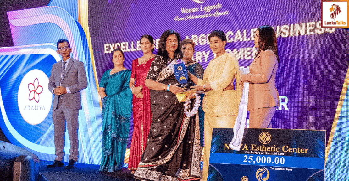Manel Rajkumar of D & R Exports honoured with the ‘Legendary Woman of the Year’ award at the Women Legend Awards 2025