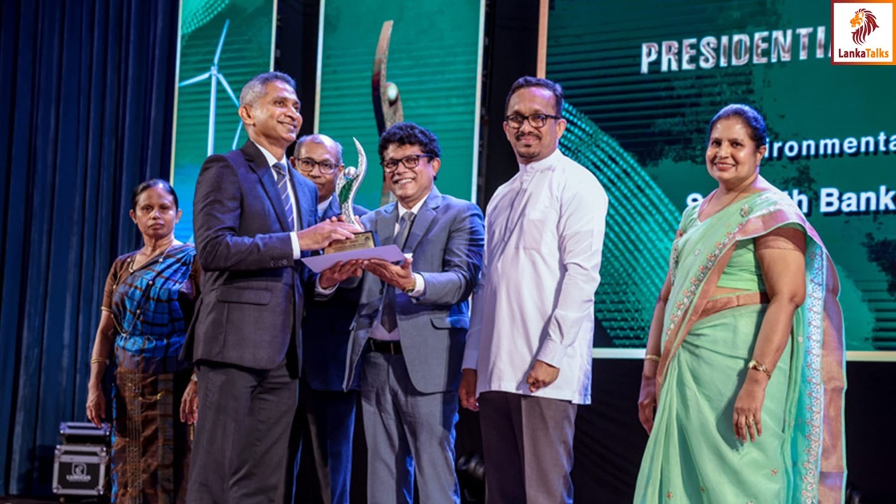 Sampath Bank Honoured at the Presidential Environmental Awards 2025 for its Commitment to a Greener Sri Lanka