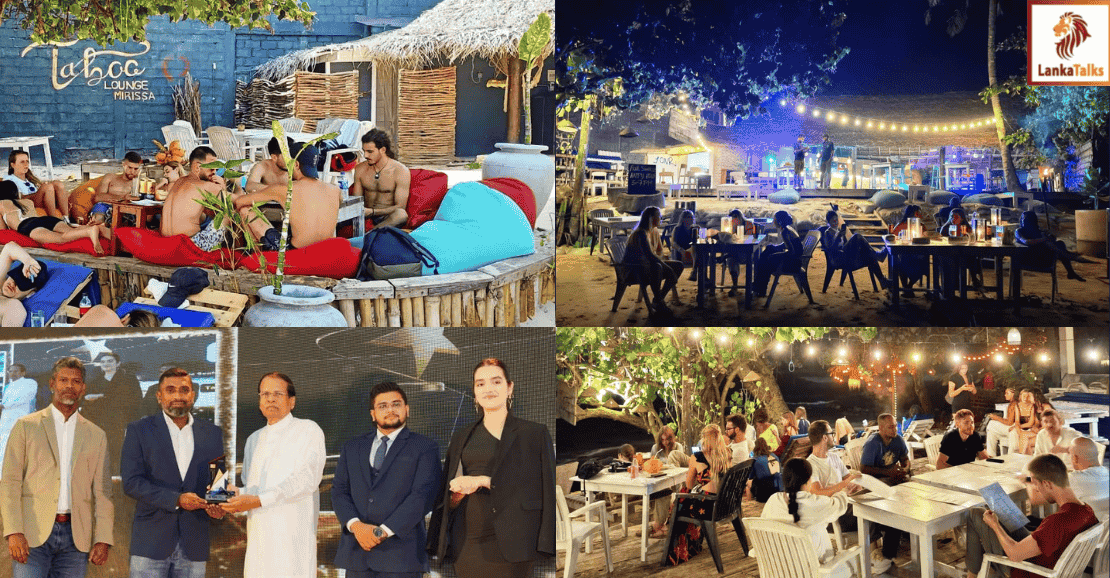 Taboo Lounge Mirissa wins Global Business Excellence Award