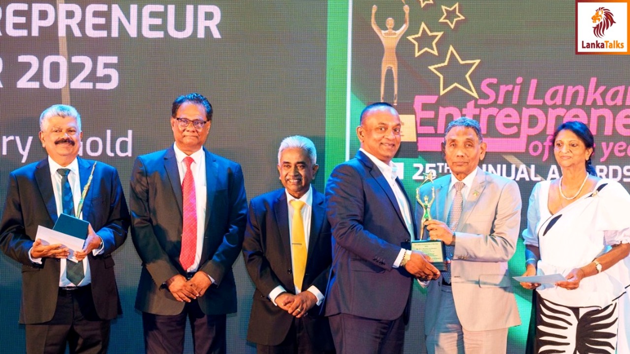 Manjula Ariyakumara of Three Sinha Industries wins Gold at Sri Lankan Entrepreneur of the Year Awards