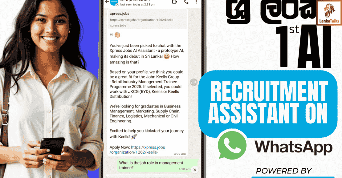 XpressJobs Launches Sri Lanka’s First AI-Powered WhatsApp Recruitment Assistant