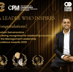 Colombo Coffee CEO Kushan Samararatne Triumphs at CPM Leadership Awards 2025